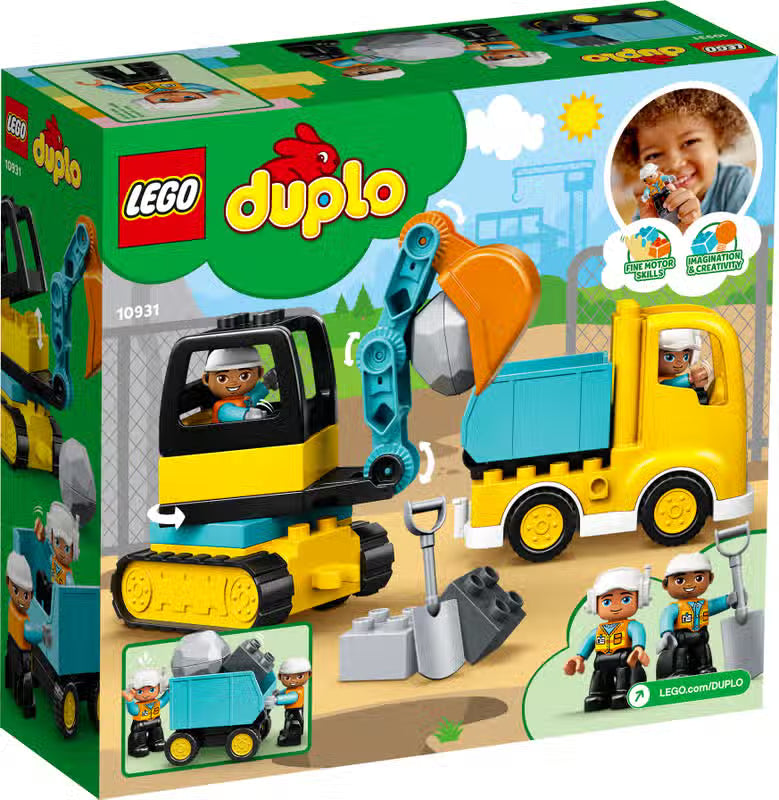 LEGO DUPLO Le camion et la pelle sur chenilles (10931)