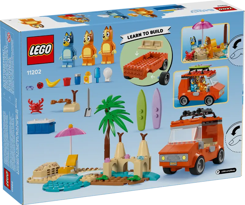 LEGO Bluey Family Beach Car Trip