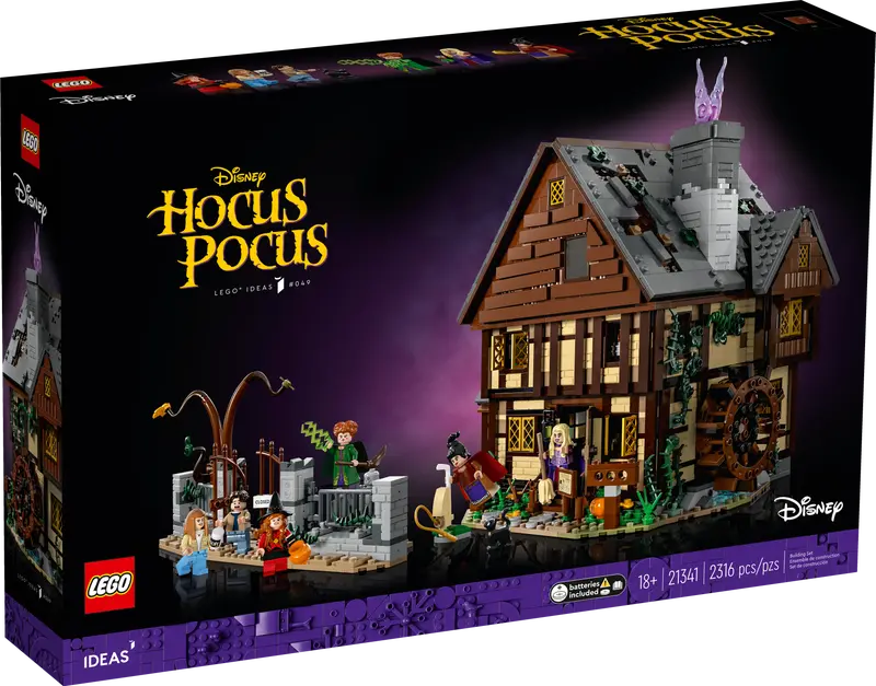 LEGO Ideas Disney Hocus Pocus The Sanderson Sisters’ Cottage (21341)