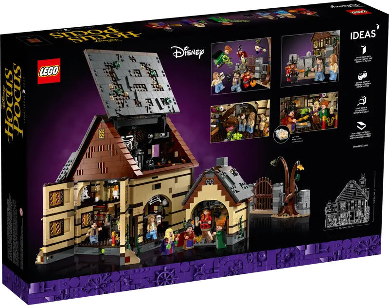 LEGO Ideas Disney Hocus Pocus The Sanderson Sisters’ Cottage (21341)