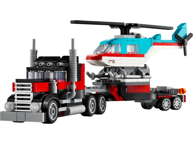 LEGO Creator 3-in-1 Flatbed Truck with Helicopter (31146)