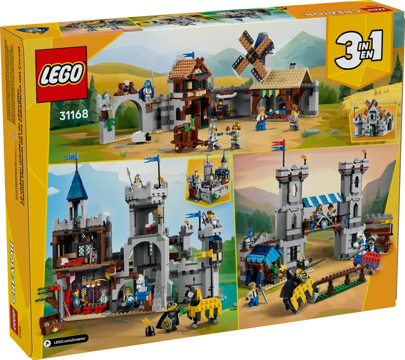 LEGO Creator 3in1 Medieval Castle and Knights on Horses (31168)