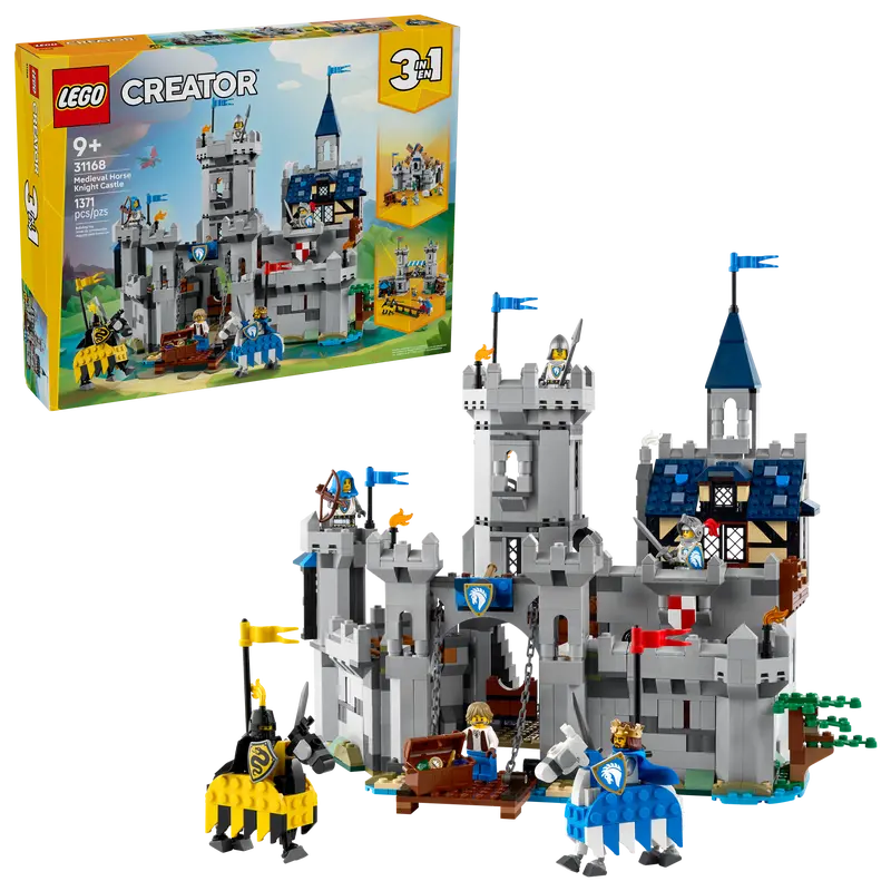 LEGO Creator 3in1 Medieval Castle and Knights on Horses (31168)