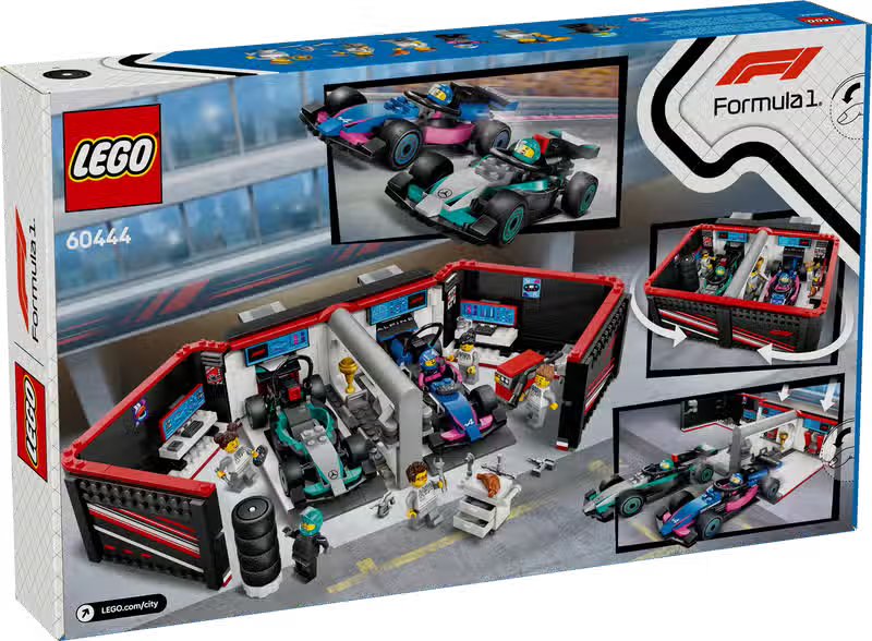 LEGO City F1 Garage und Mercedes-AMG & Alpine Cars (60444)