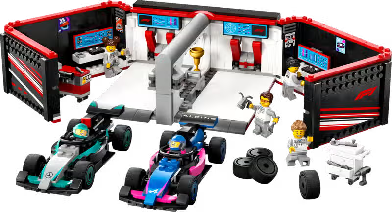 LEGO City F1 Garage und Mercedes-AMG & Alpine Cars (60444)