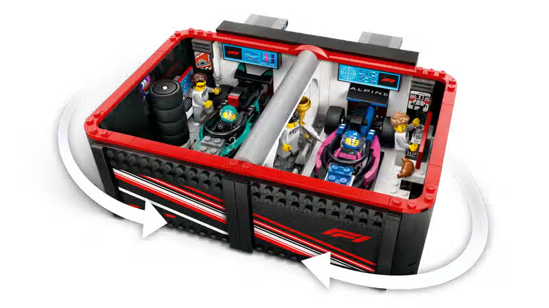 LEGO City F1 Garage und Mercedes-AMG & Alpine Cars (60444)