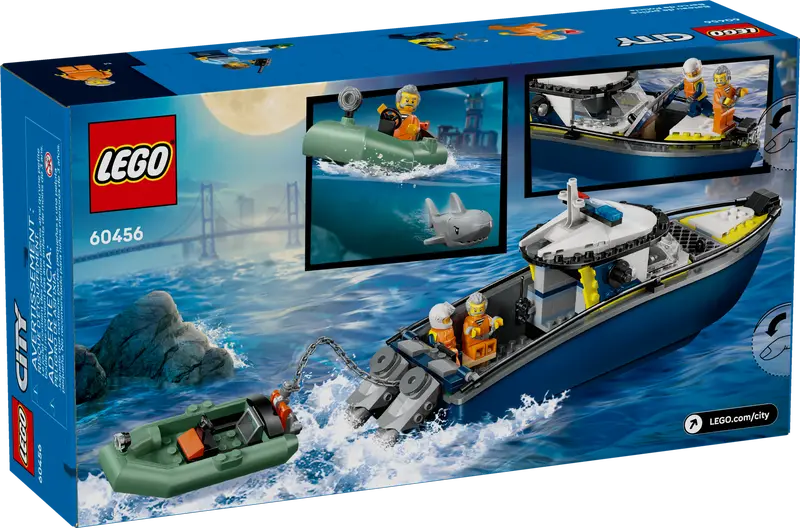 LEGO City Polizei-Schnellboot-Verfolgungsjagd (60456)