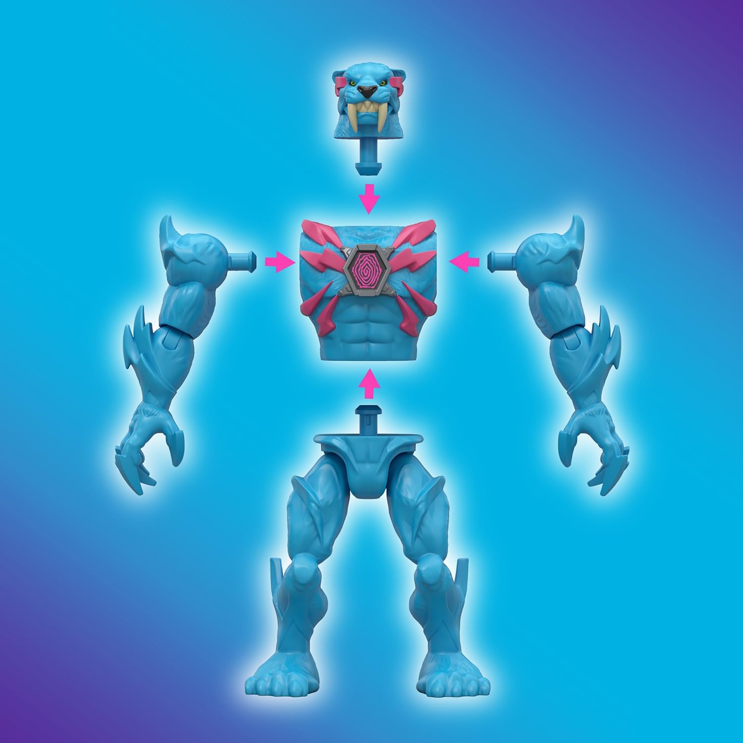 MrBeast Lab Hybrids Single Pack – Hyper Fusion Series | Mix, Match & Create Millions of Beasts!