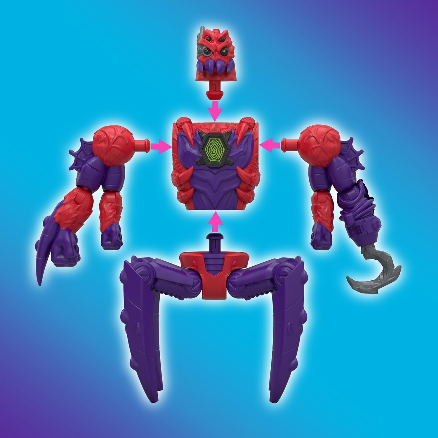 MrBeast Lab Hybrids Multi Pack – Hyper Fusion Series | Create 2 Hybrid Beasts + Parts of the Golden Panther Dragon (Spider vs Energy Panther)