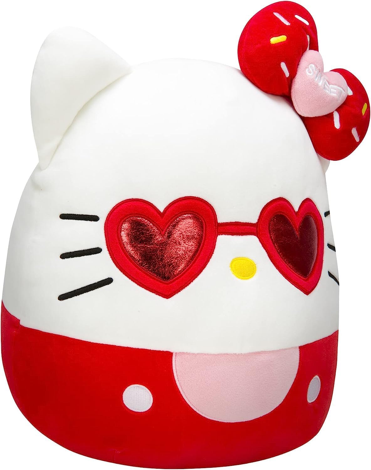 Squishmallows Hello Kitty and Friends Hello Kitty with Red Glasses
