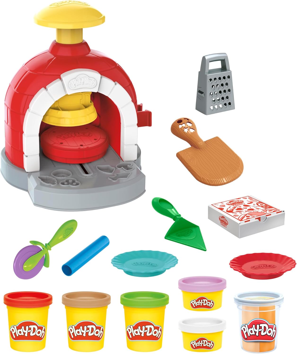 Play-Doh Kitchen Creations Pizzaofen-Spielset | Stellen Sie sich vor, Sie spielen Pizzabäcker | Kunst- und Bastelspielzeug für Kinder ab 3 Jahren