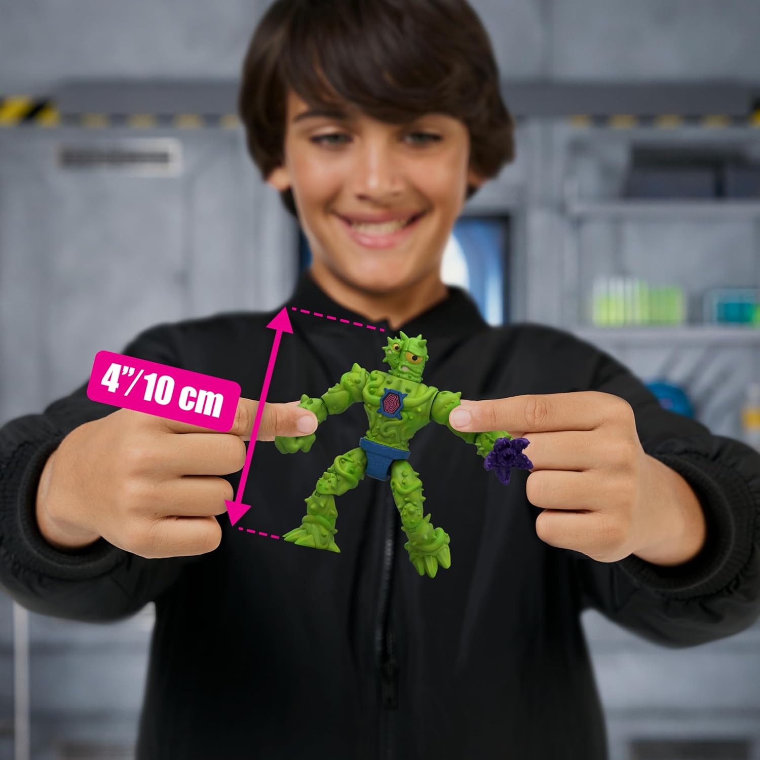 MrBeast Lab Hybrids Mega Pack – Hyper Fusion-Serie | Erstellen Sie 5 Mix & Match-Figuren + Mega-Torso-Panther