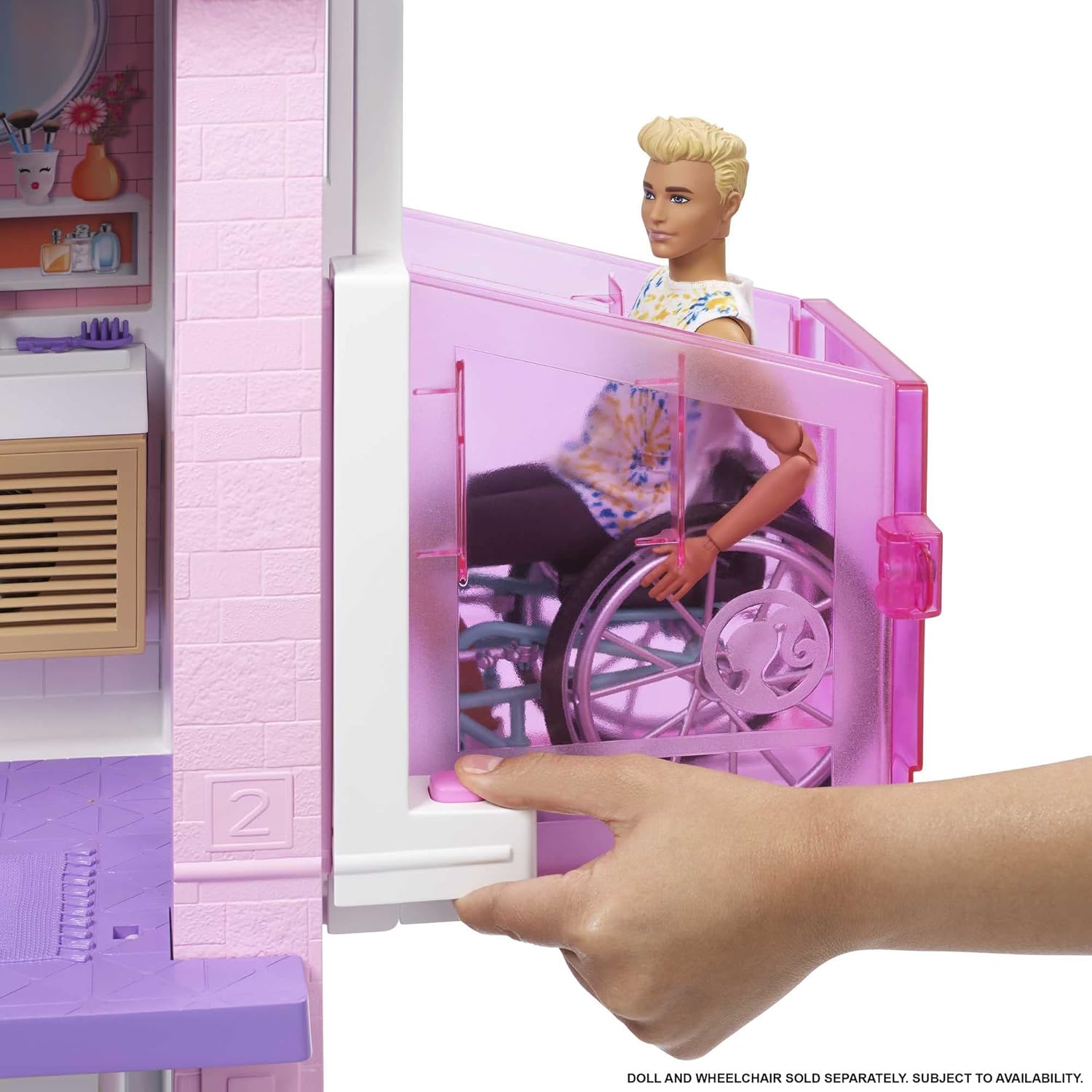Barbie - DreamHouse XL - Dollhouse with 75+ Accessories and Wheelchair Accessible Elevator