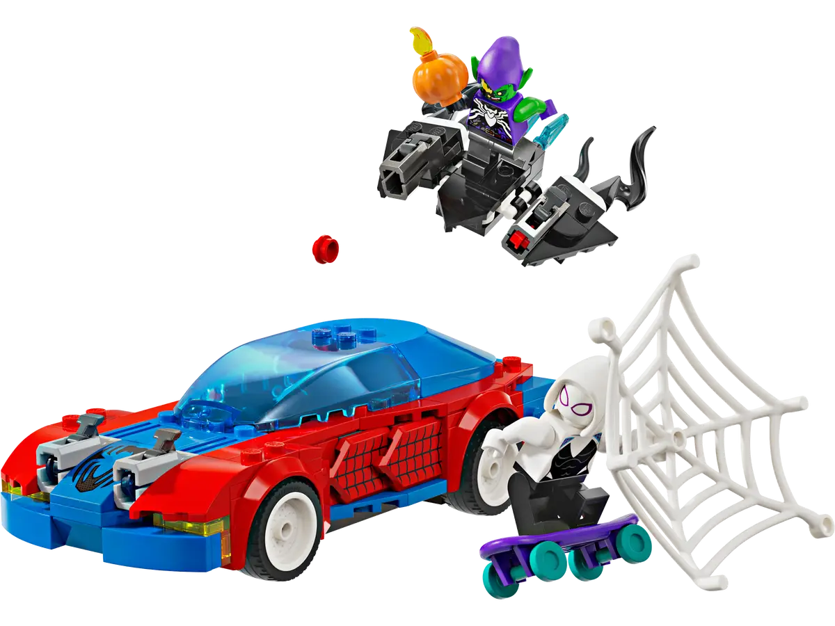 Spider-Man-Rennwagen und Venom Green Goblin (76279)