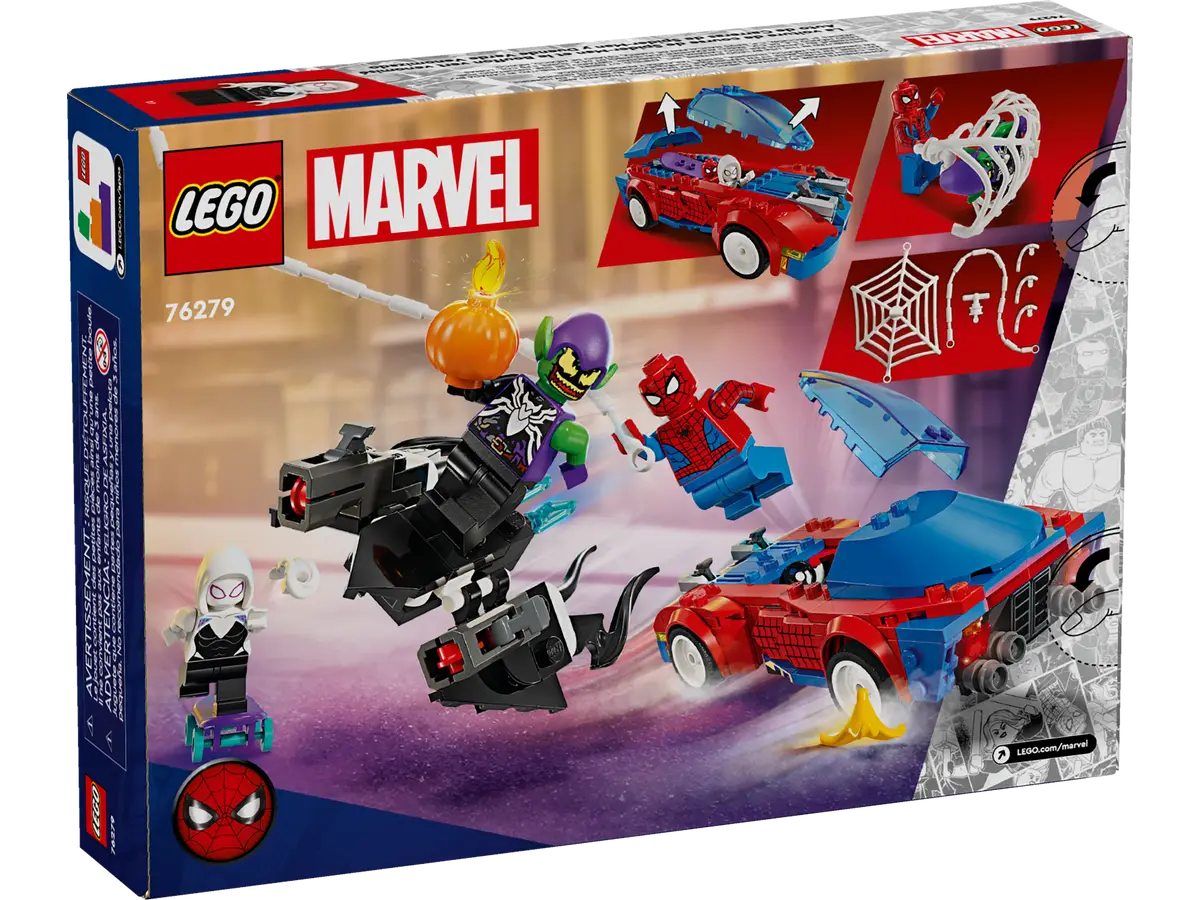 Spider-Man-Rennwagen und Venom Green Goblin (76279)