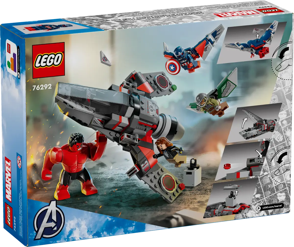 Kampf zwischen Captain America und Red Hulk (76292)