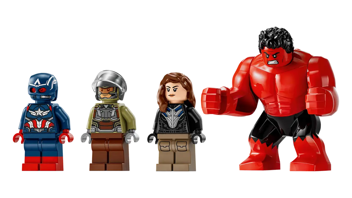 Kampf zwischen Captain America und Red Hulk (76292)