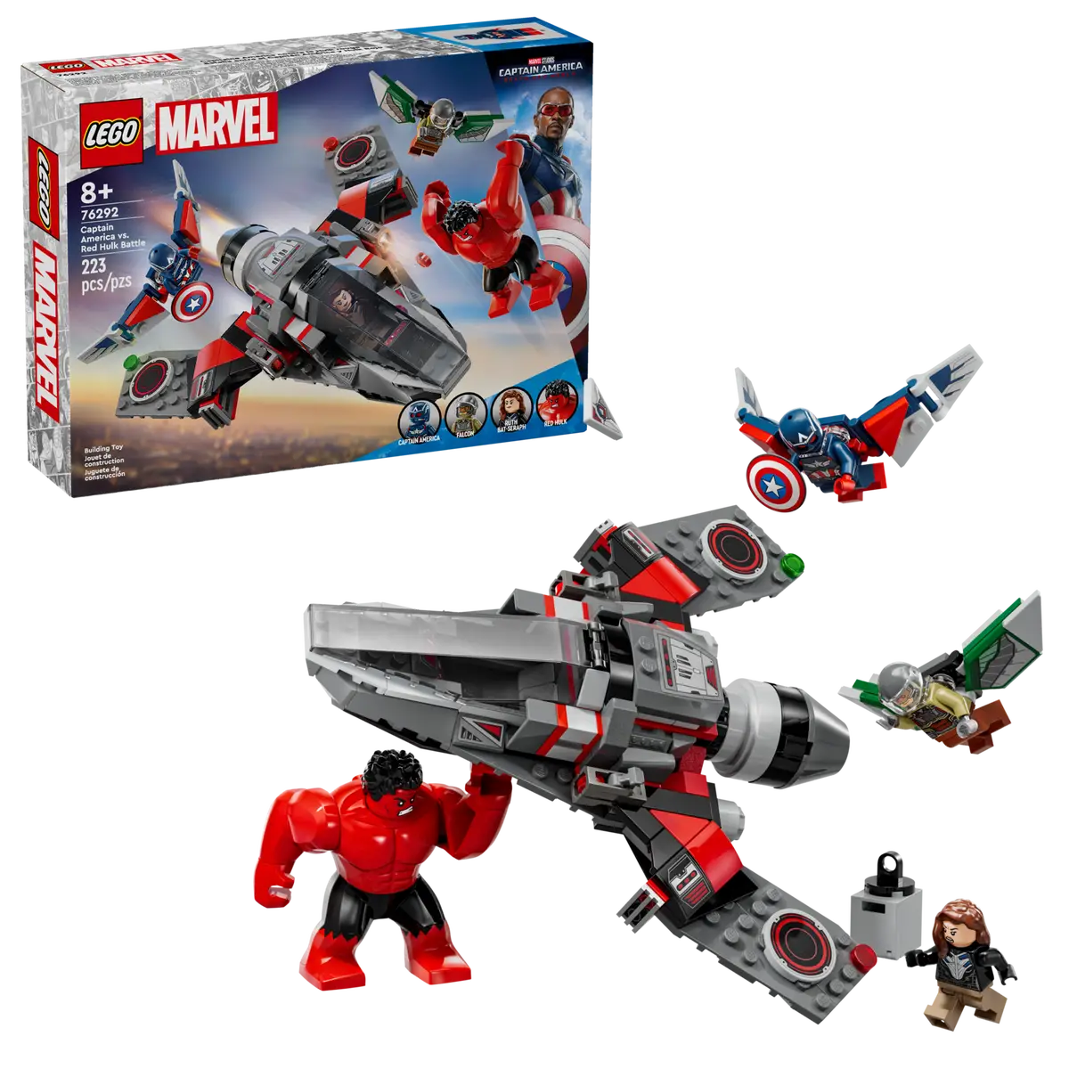 Kampf zwischen Captain America und Red Hulk (76292)