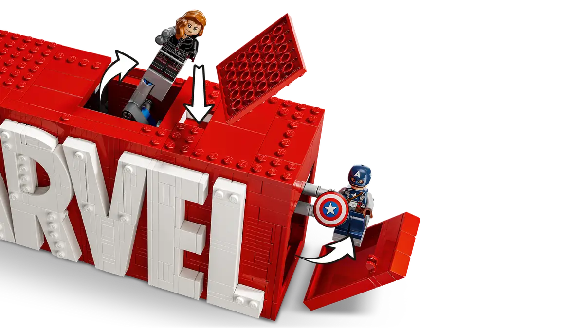 MARVEL Logo & Minifiguren (76313)
