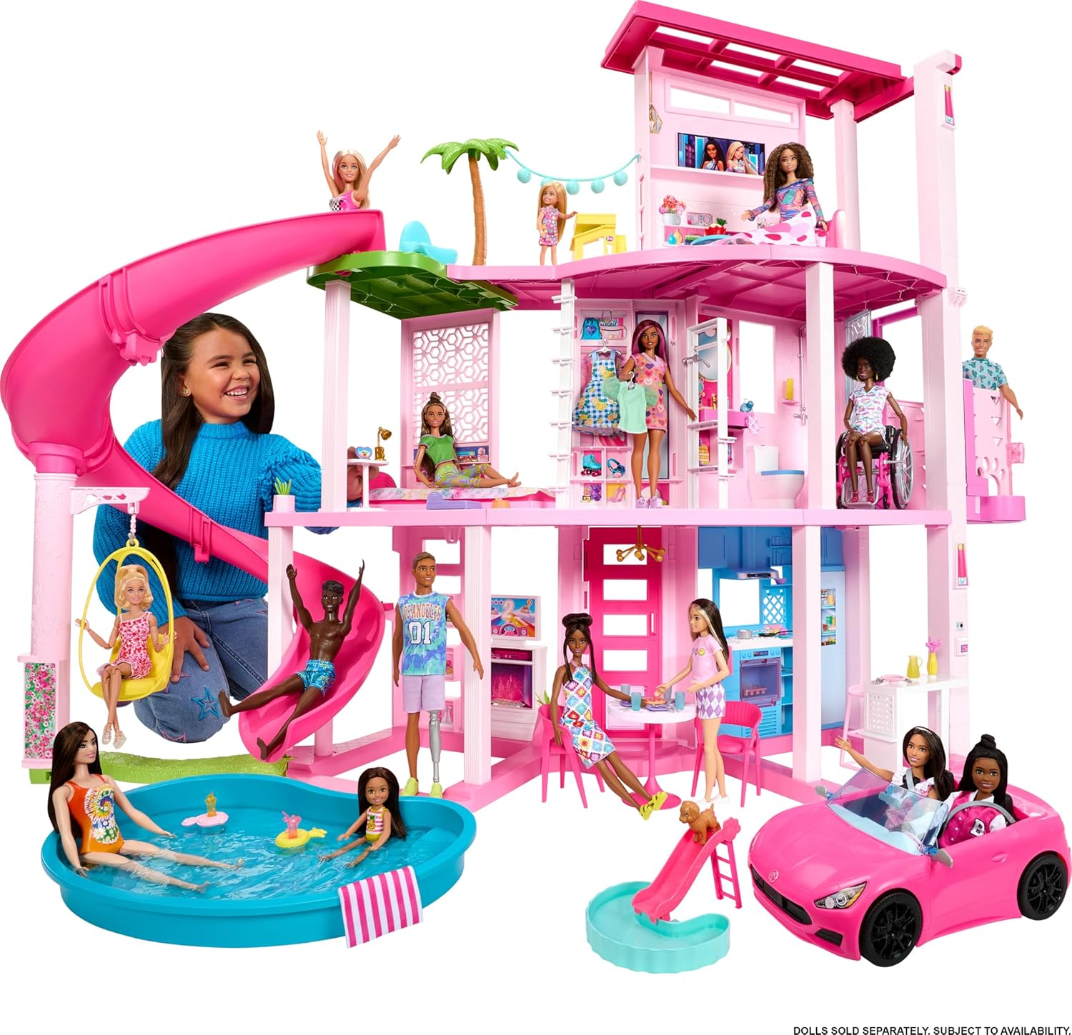 Barbie Dreamhouse XL – Pool Party Dollhouse with 75+ Accessories