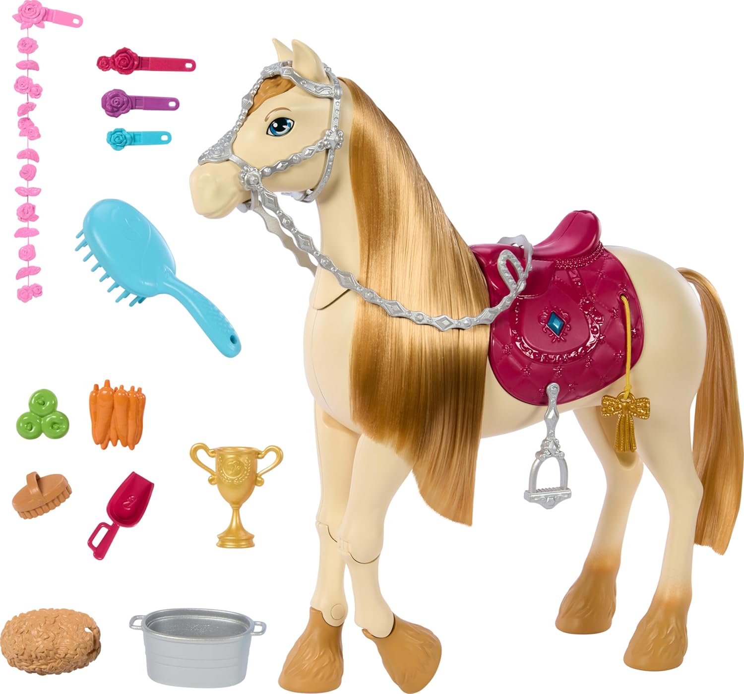 Barbie Cheval interactif avec sons et musique | Inspiré par Barbie Mysteries : La grande poursuite à cheval | 3 ans et plus