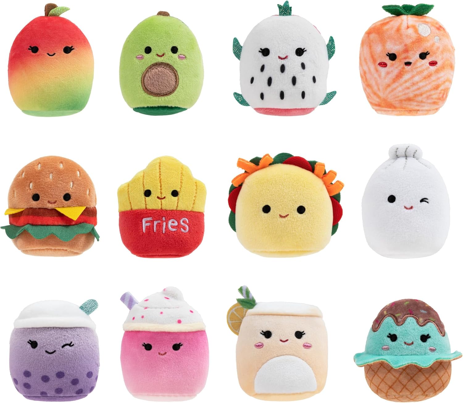 Squishmallows Micromallows What's Cookin' Squad - 12 peluche preferiti dai fan tra cui Carl, Floyd, Dash, Austin e altri