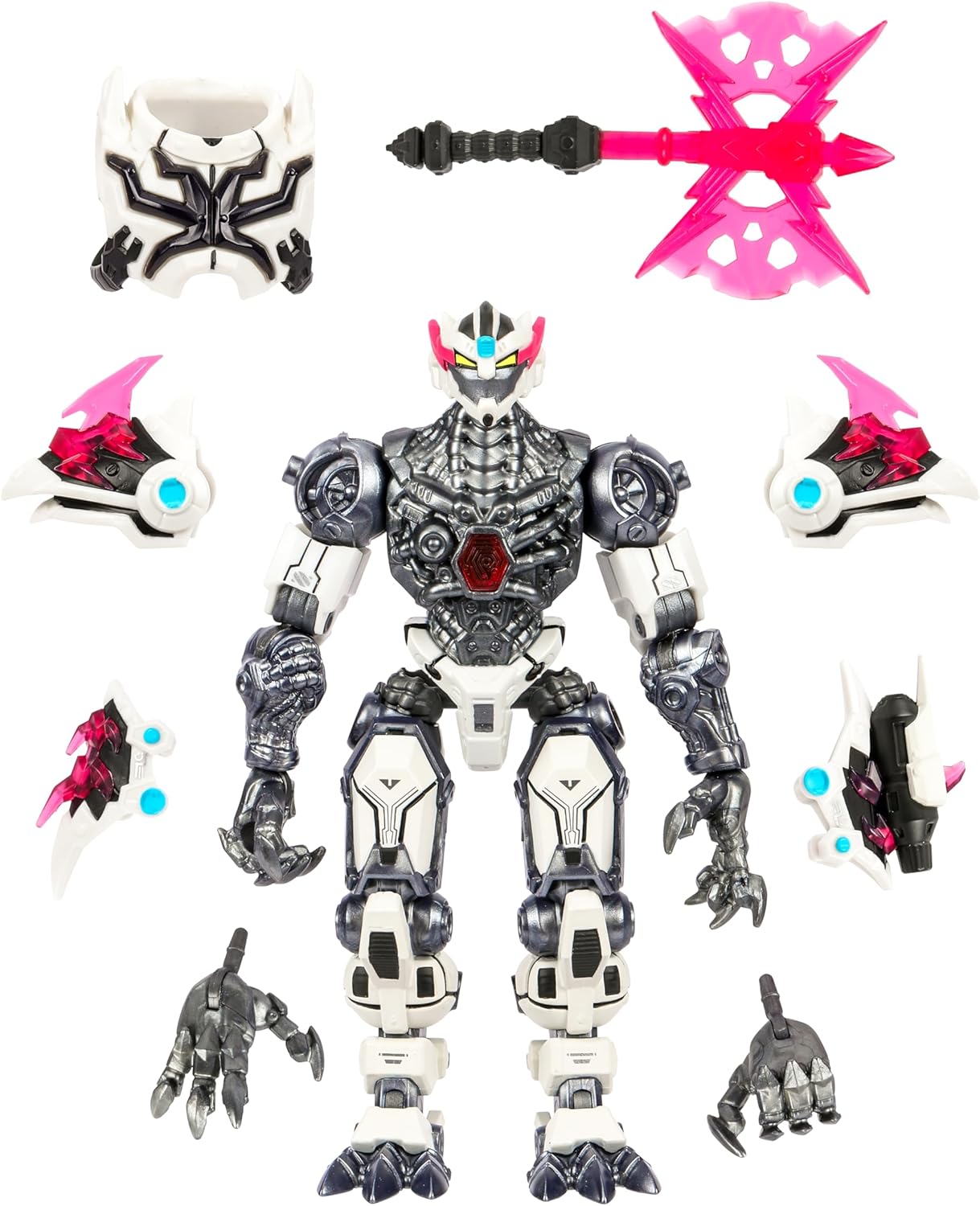 MrBeast Lab – Figura da collezione Tiger Battle Titan della serie Platinum