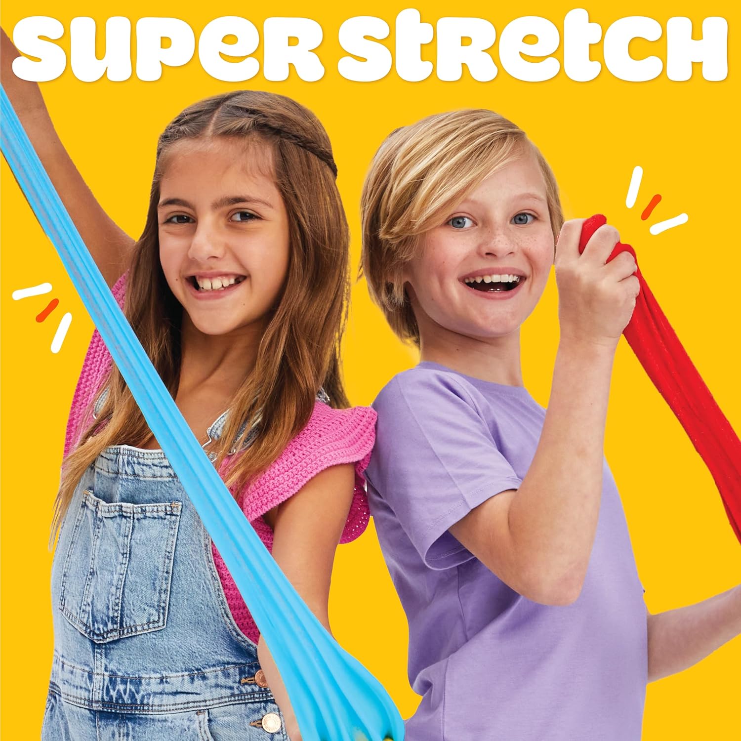 Play-Doh Super Stretch 12er-Pack | Sortenset mit 12 Farben | Sensorisches Verbundset für Kinder im Alter von 8–12 Jahren