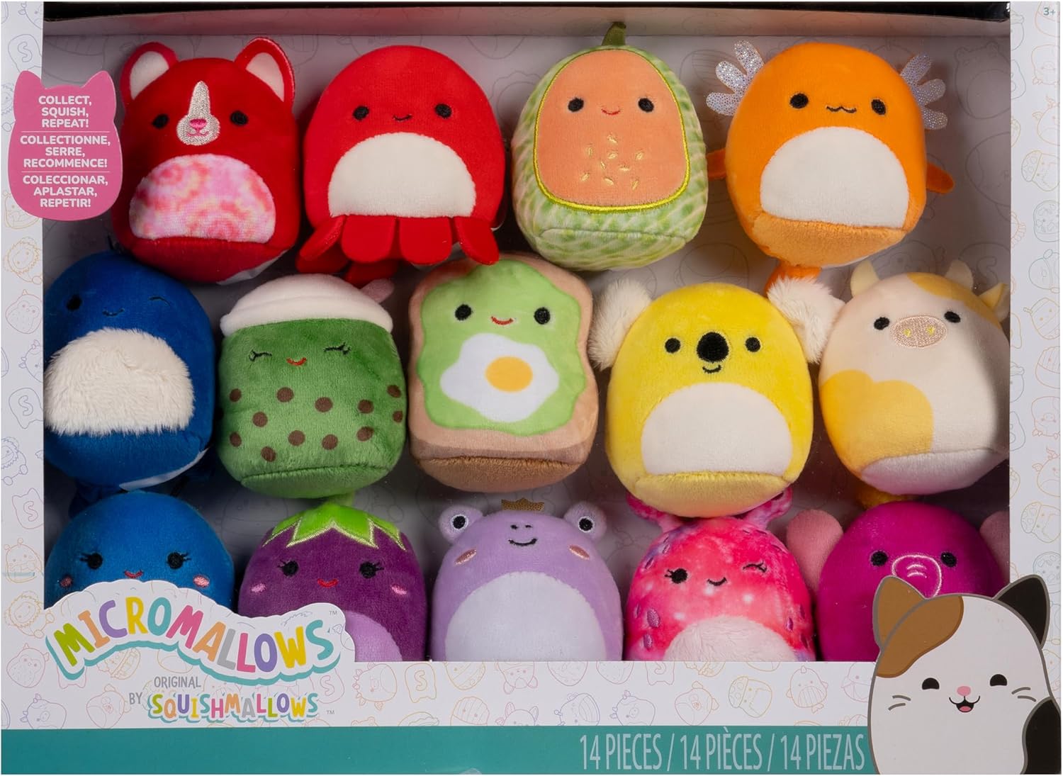 Squishmallows Micromallows Plush Rainbow 14-Pack