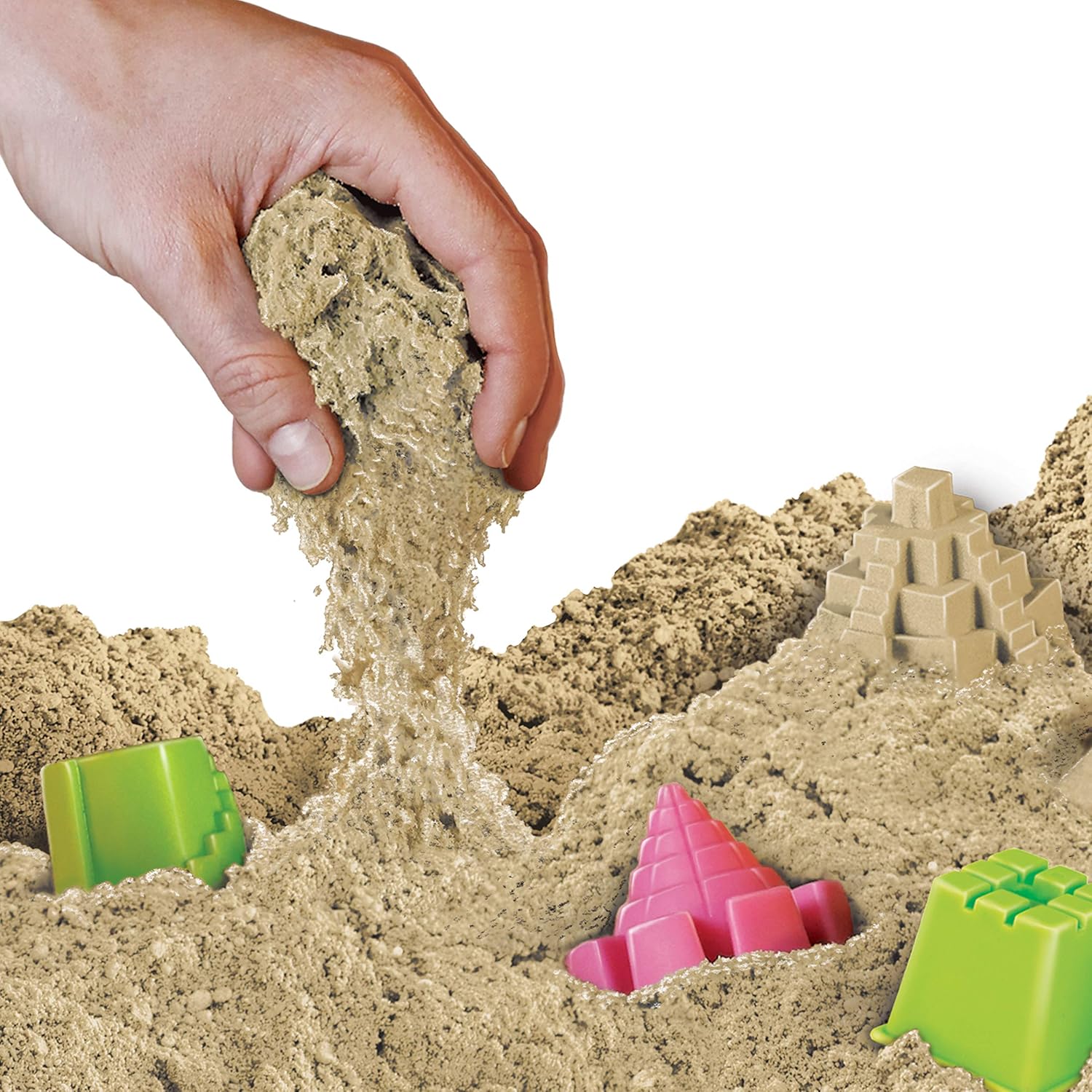 National Geographic Moon Sand - 5.44 kg with Castle Molds (Natural)