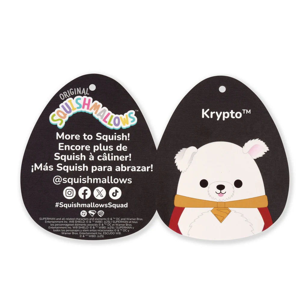 Squishmallows Warner Bros Superman with Krypto