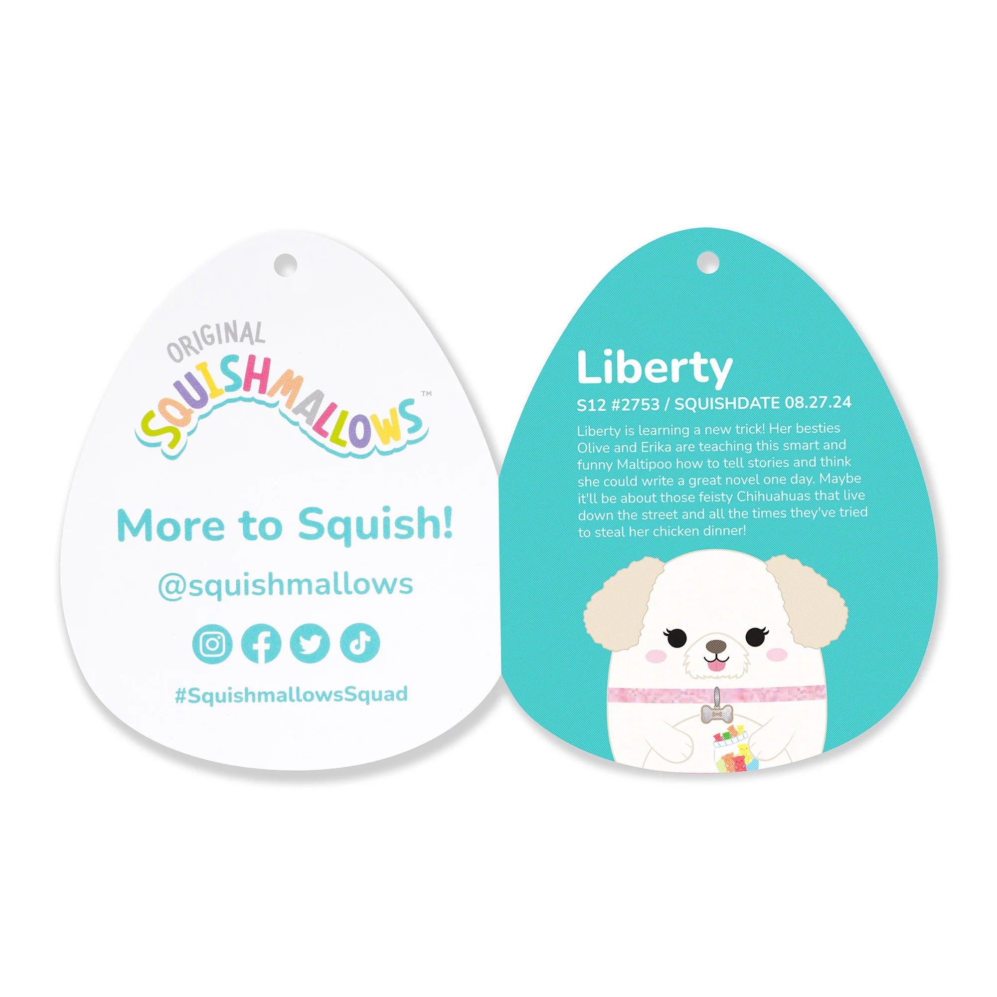 Squishmallows - Esprimi un desiderio Liberty the Cream Maltipoo