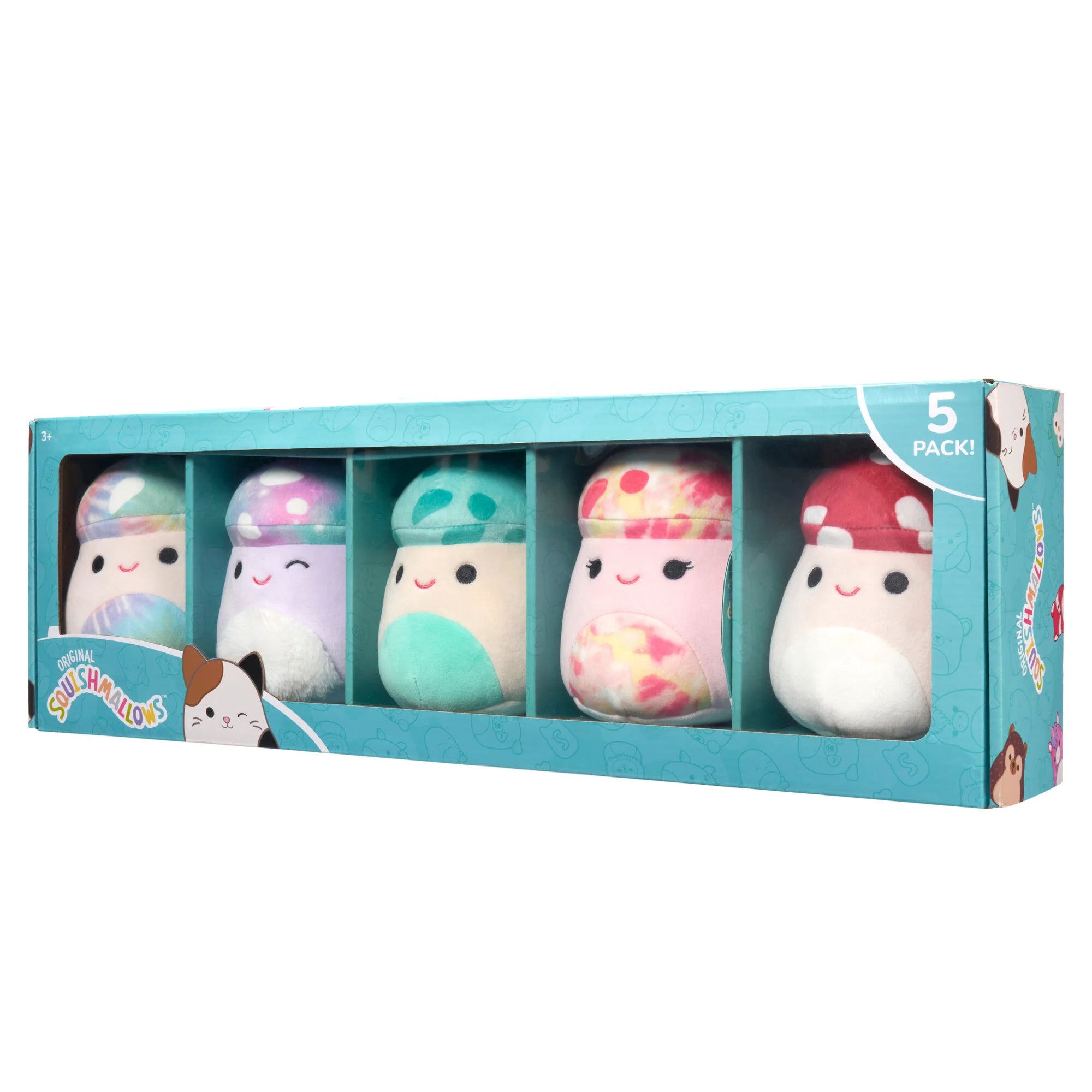 Squishmallows Micromallows Mushrooms 5-Pack