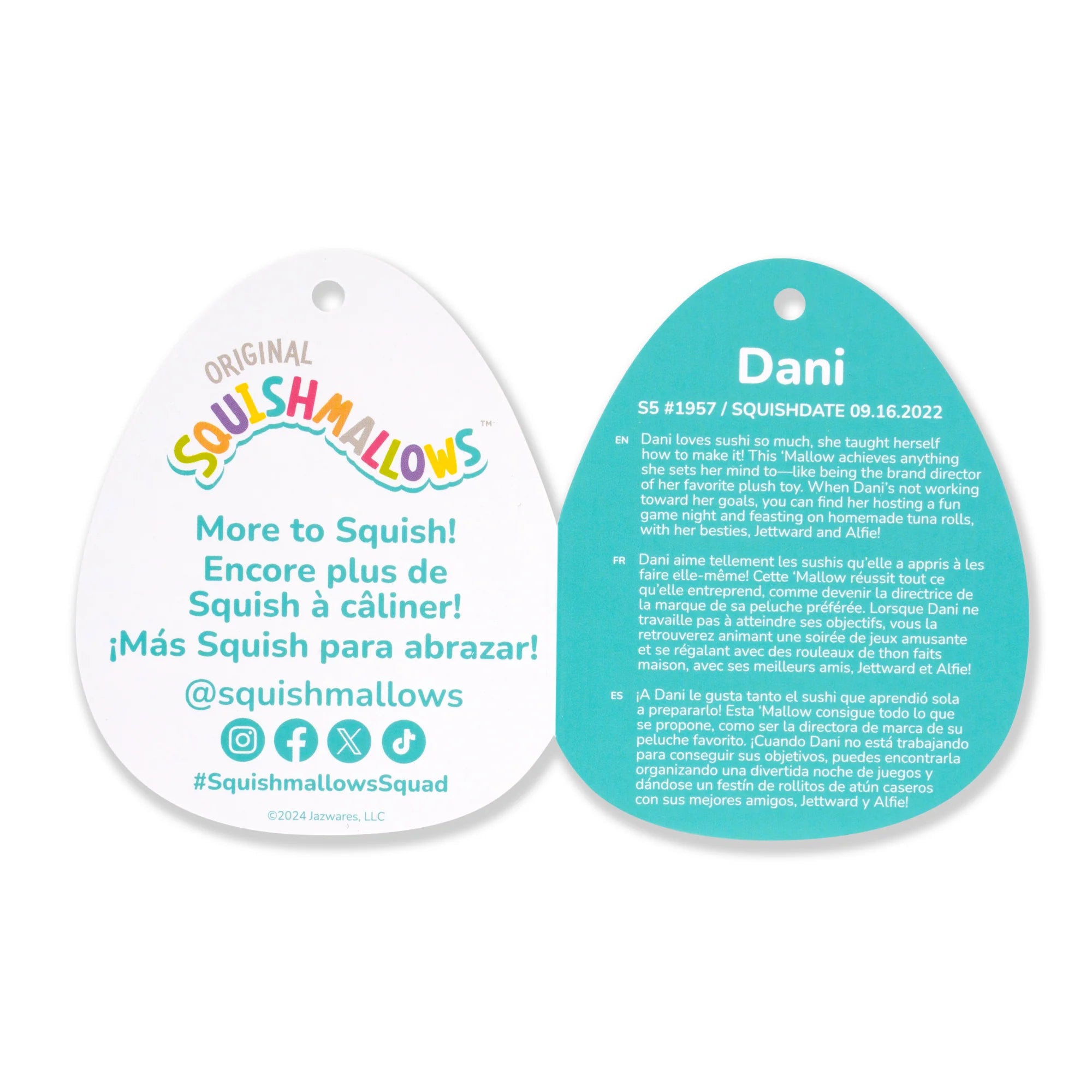 Squishmallows – Dani, der marineblaue Bigfoot