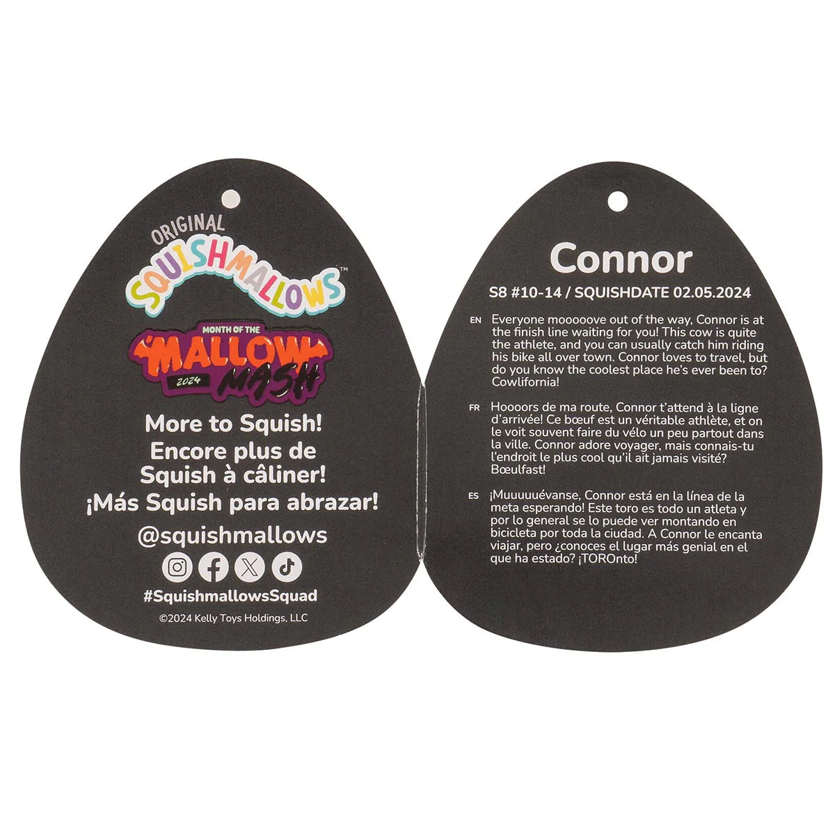 Squishmallows Halloween Select Series Citrouille Connor