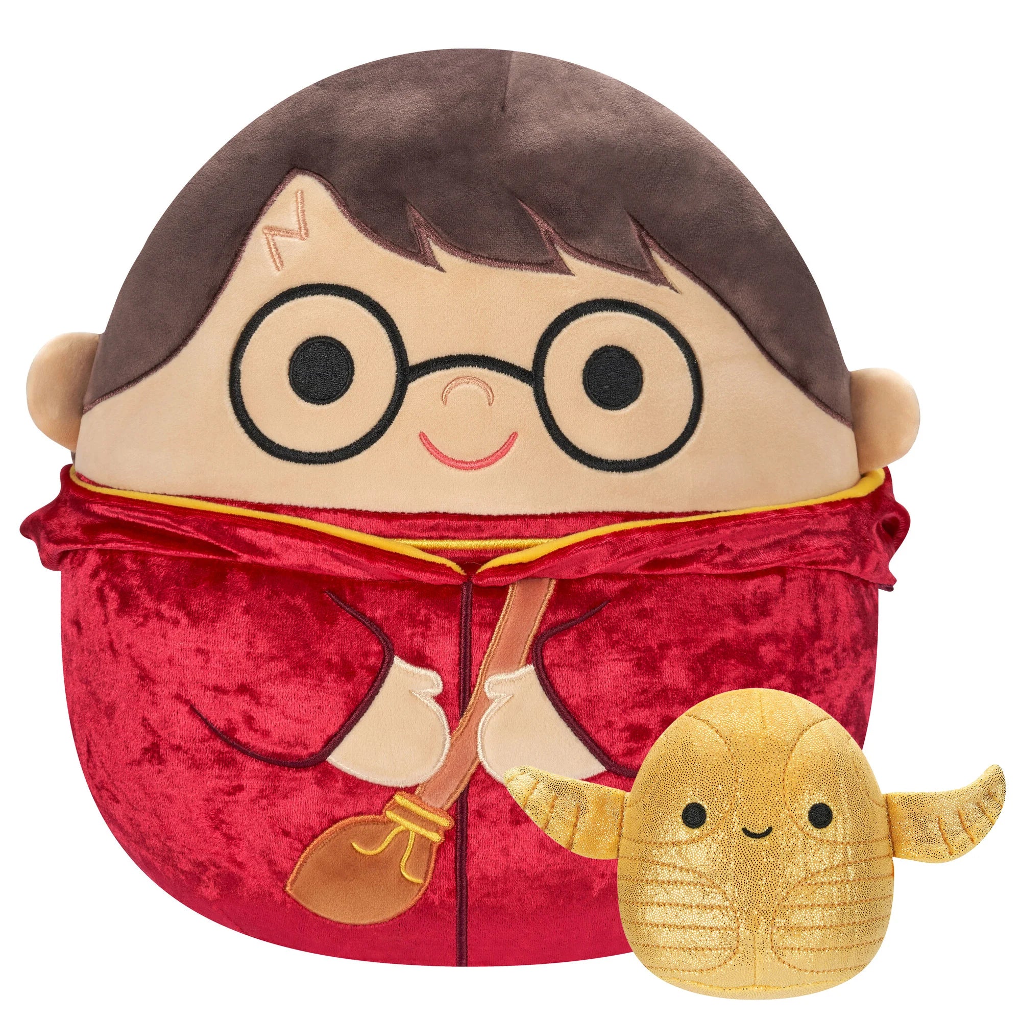 Squishmallows Harry Potter und der 10 cm große Goldene Schnatz im 2er-Pack