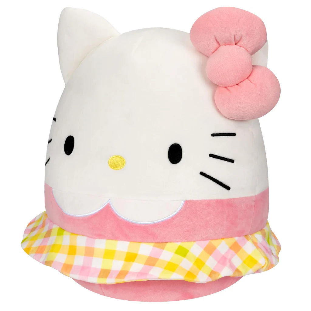 Squishmallows Hello Kitty and Friends Hello Kitty Wearing Gingham Skirt