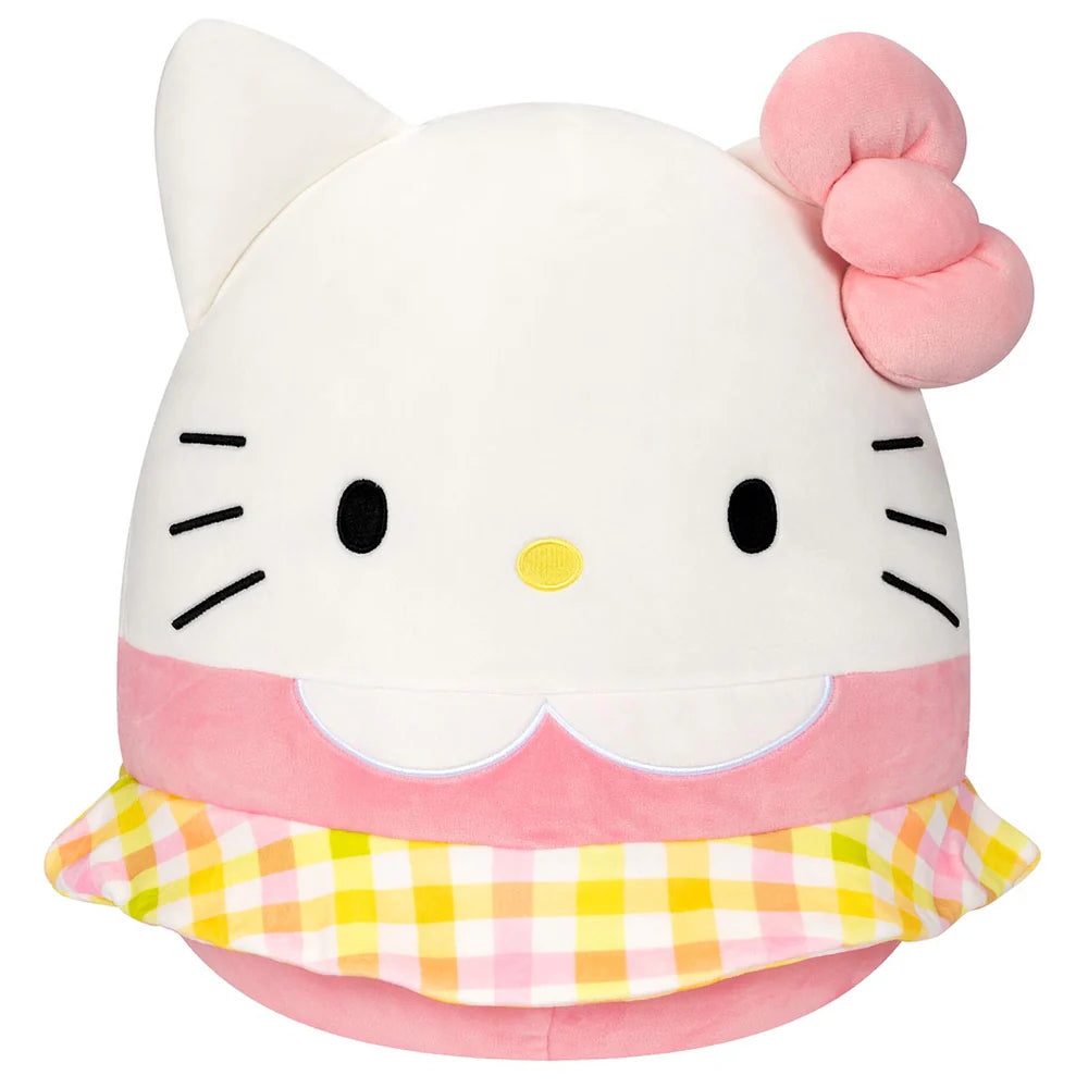 Squishmallows Hello Kitty and Friends Hello Kitty Wearing Gingham Skirt