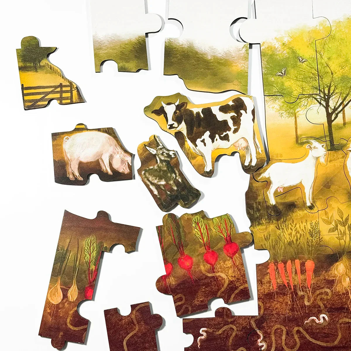 Bauernhof-Bodenpuzzle