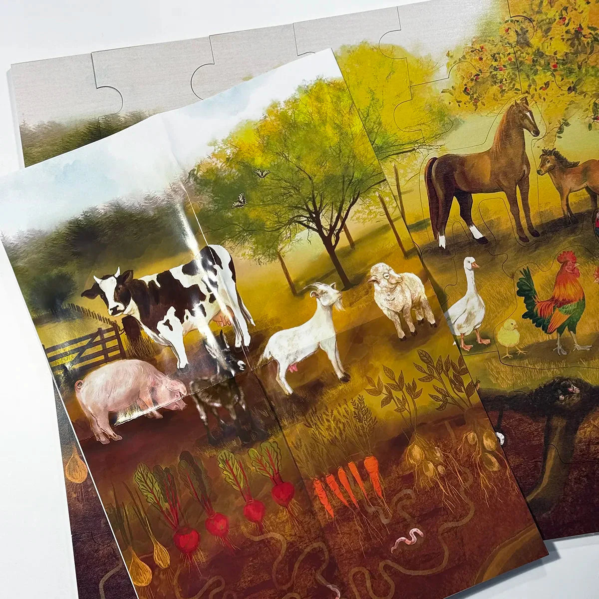 Bauernhof-Bodenpuzzle