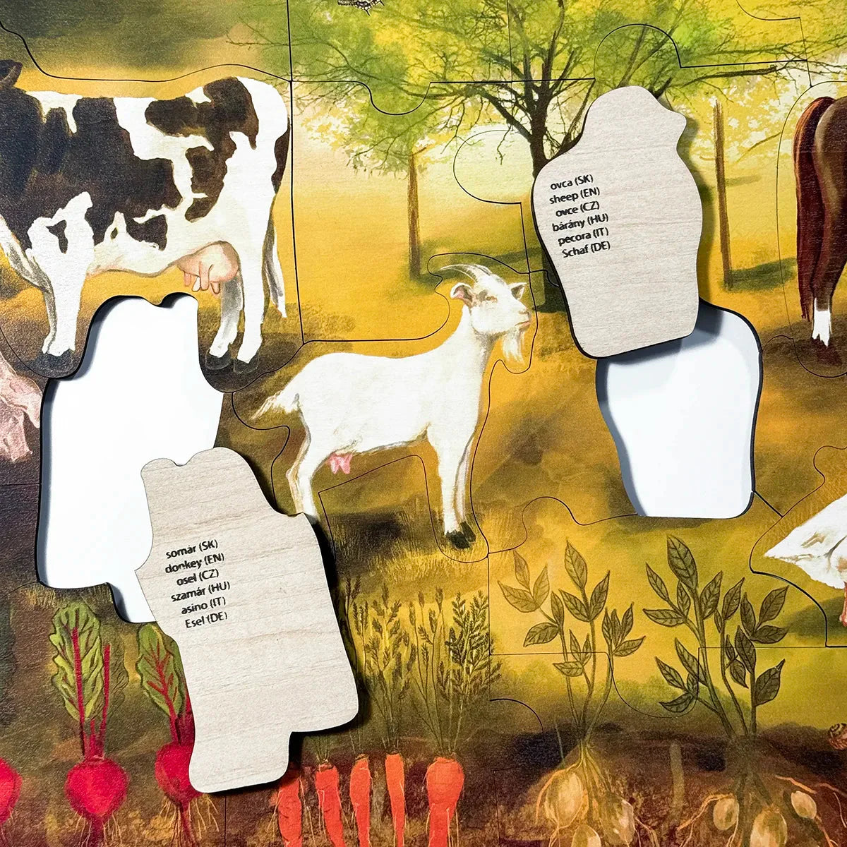 Bauernhof-Bodenpuzzle