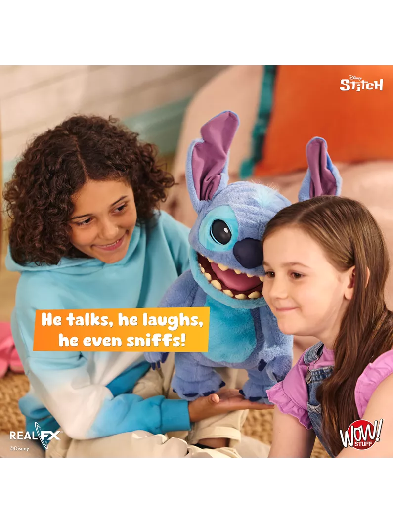 Disney Stitch Puppetronic by RealFX 100+ Sound & Action Combinations NEW