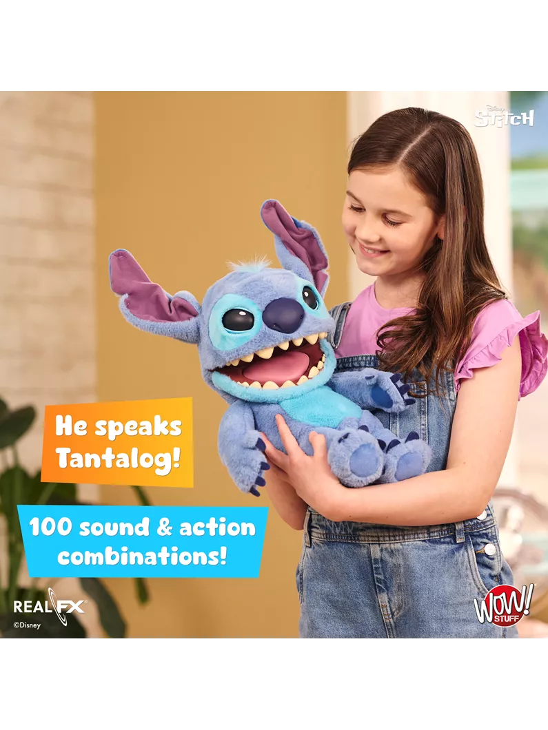 Disney Stitch Puppetronic by RealFX 100+ Sound & Action Combinations NEW