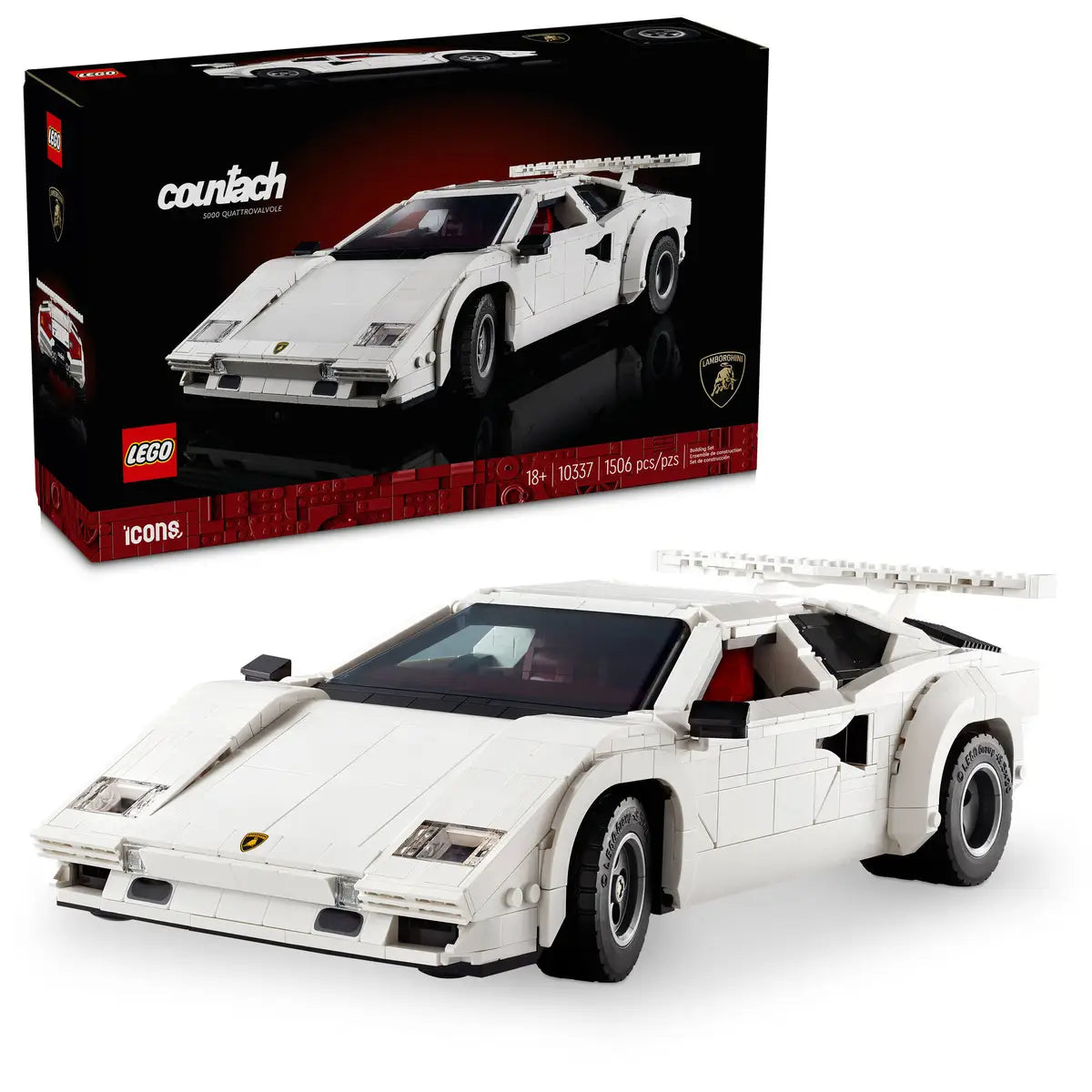 LEGO Icons Lamborghini Countach 5000 Quattrovalvole (10337)