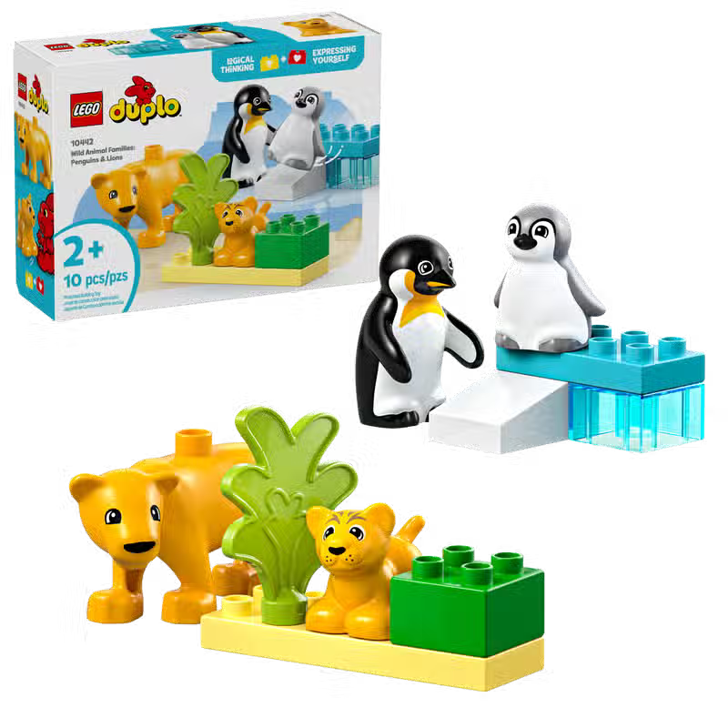 LEGO DUPLO Wild Animal Families Penguins and Lions (10442)