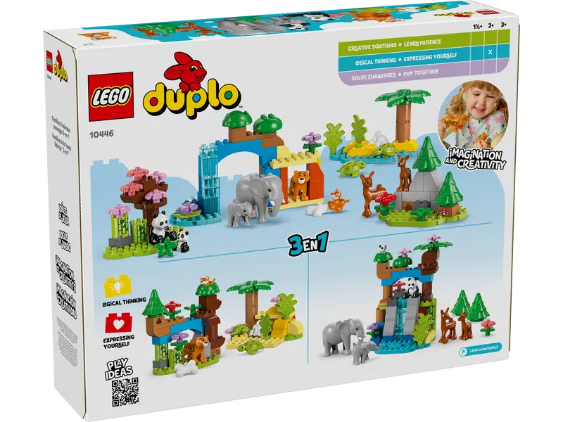 LEGO DUPLO Town Wild Animal Families 3 in 1