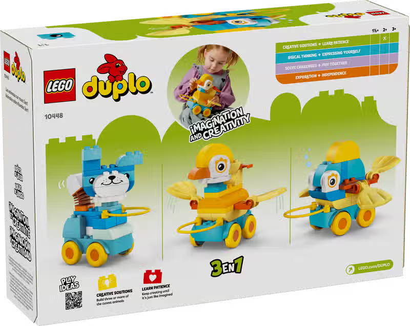 LEGO DUPLO Town 3-in-1 Animals on Wheels (10448)