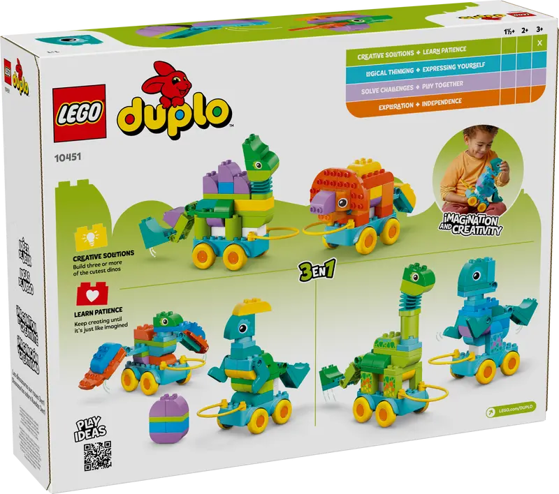 LEGO DUPLO Town 3 in 1 Dinosaurs on Wheels