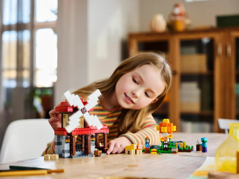 LEGO Minecraft Farm with Windmill