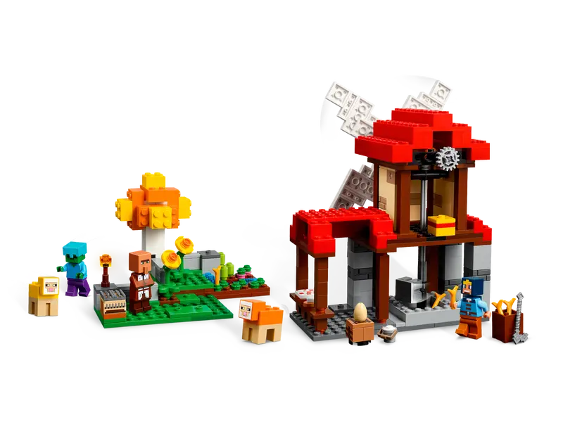 LEGO Minecraft Farm with Windmill